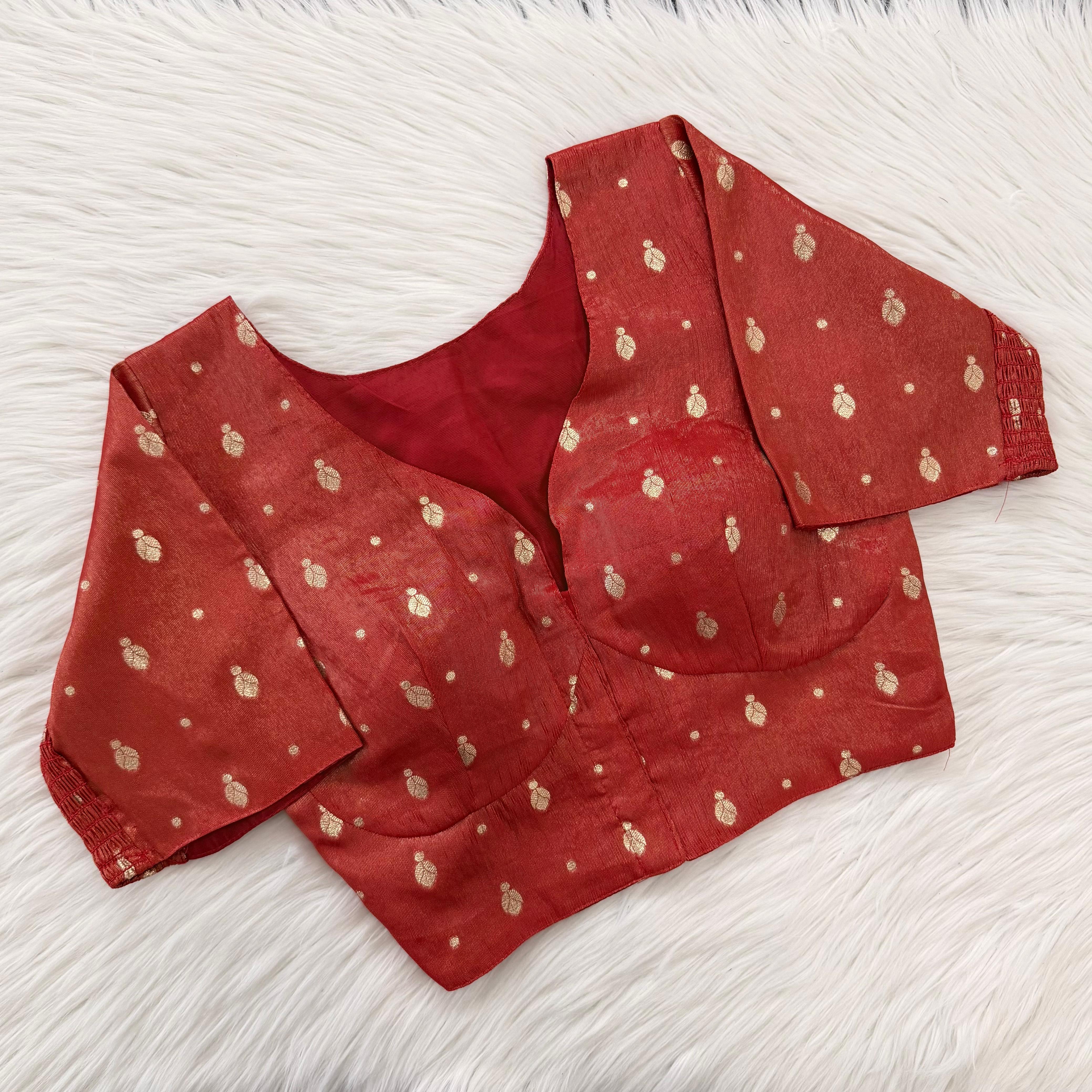 Banarasi Silk Flexible Side-Elastic Blouse
